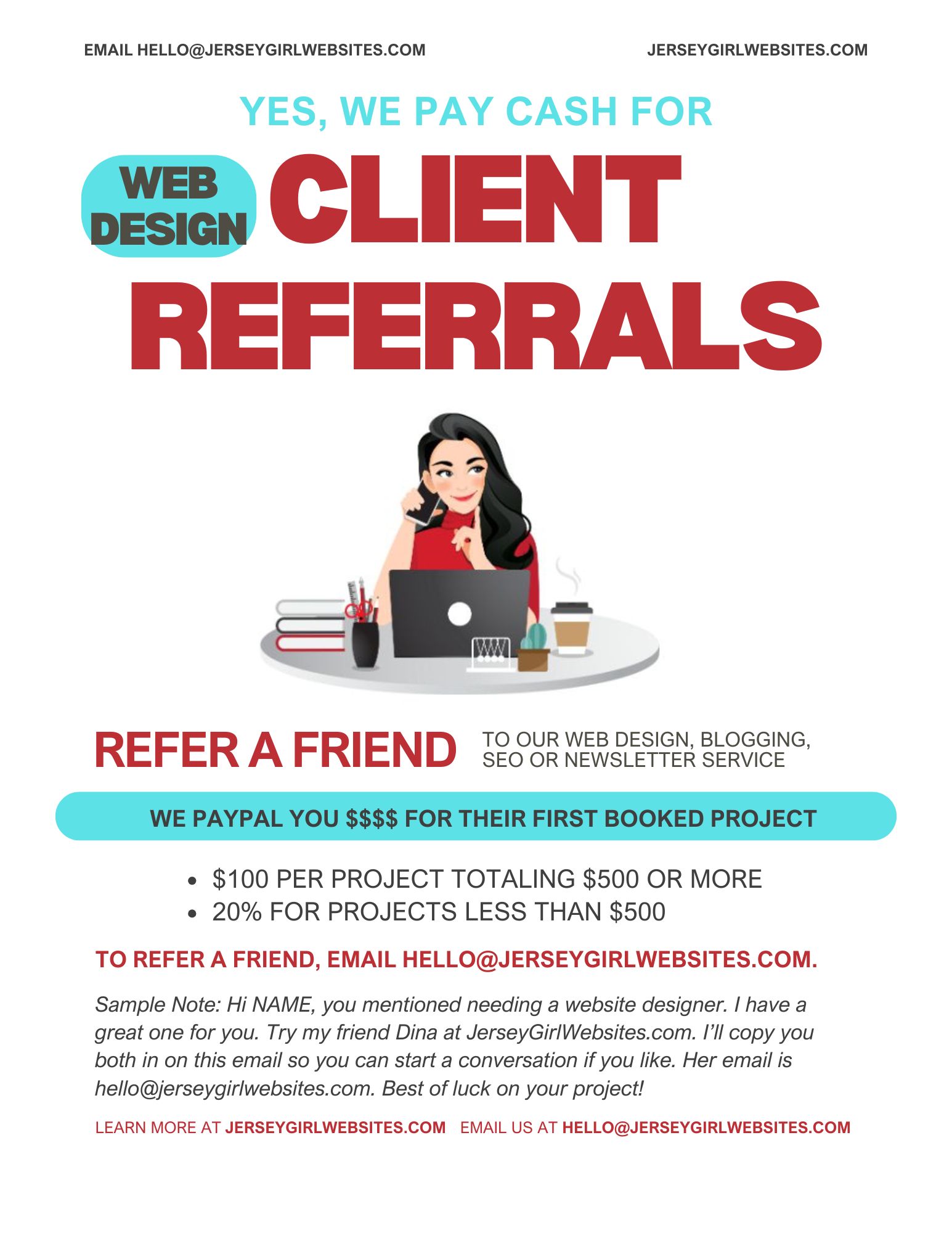 jersey girl websites referral program